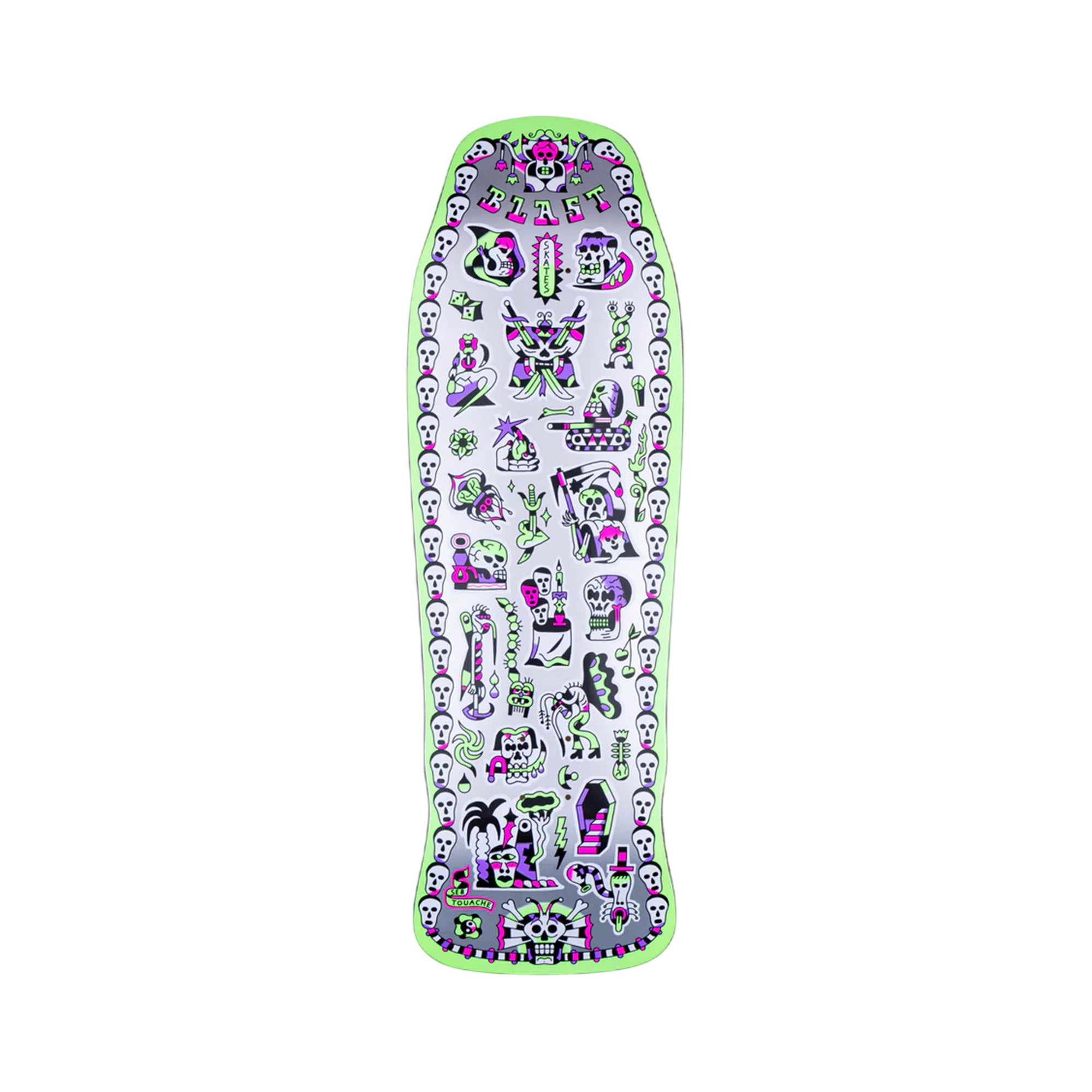 Blast Skates Flash Collection Seb Touache Custom Shape deck 10"