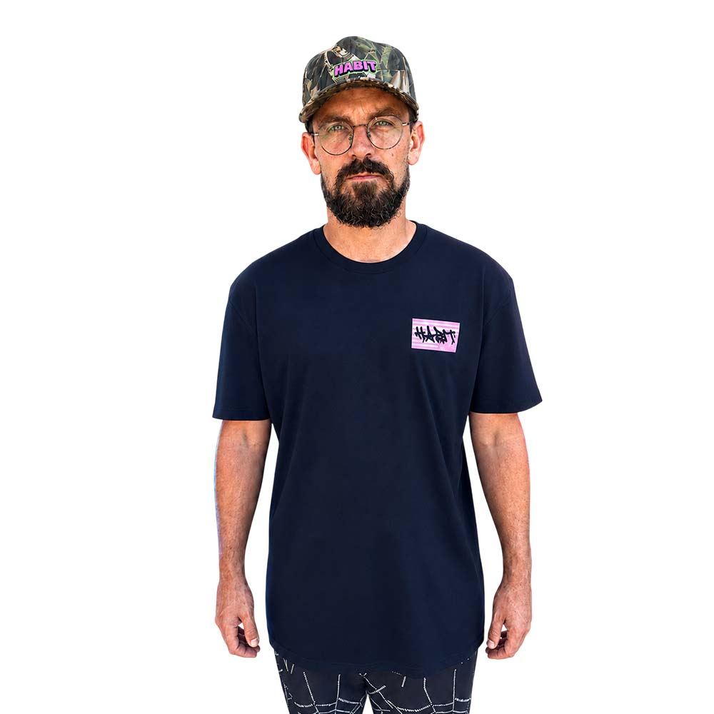 Habit Rebel Flag T-Shirt // Black