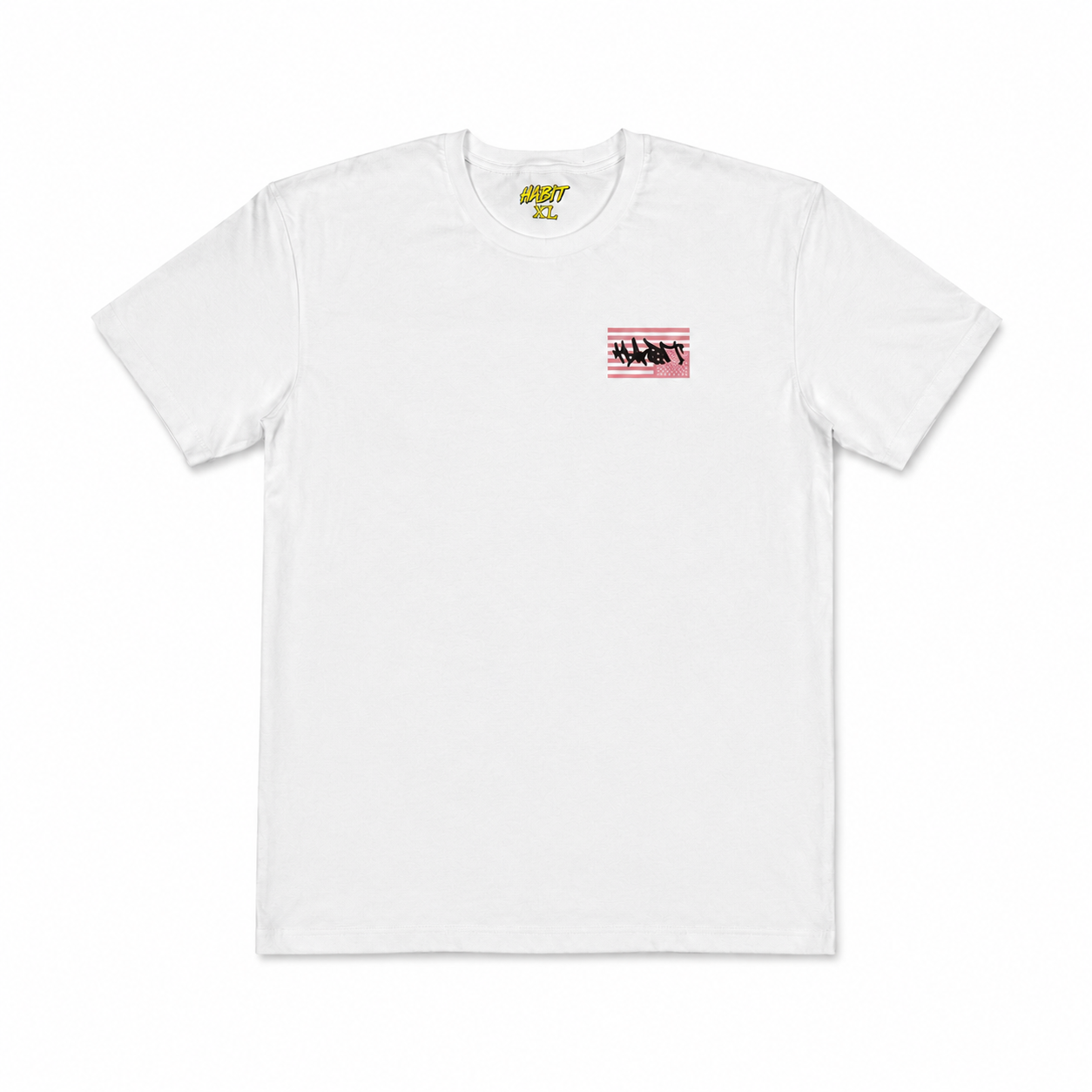 Habit Rebel Flag T-Shirt // White