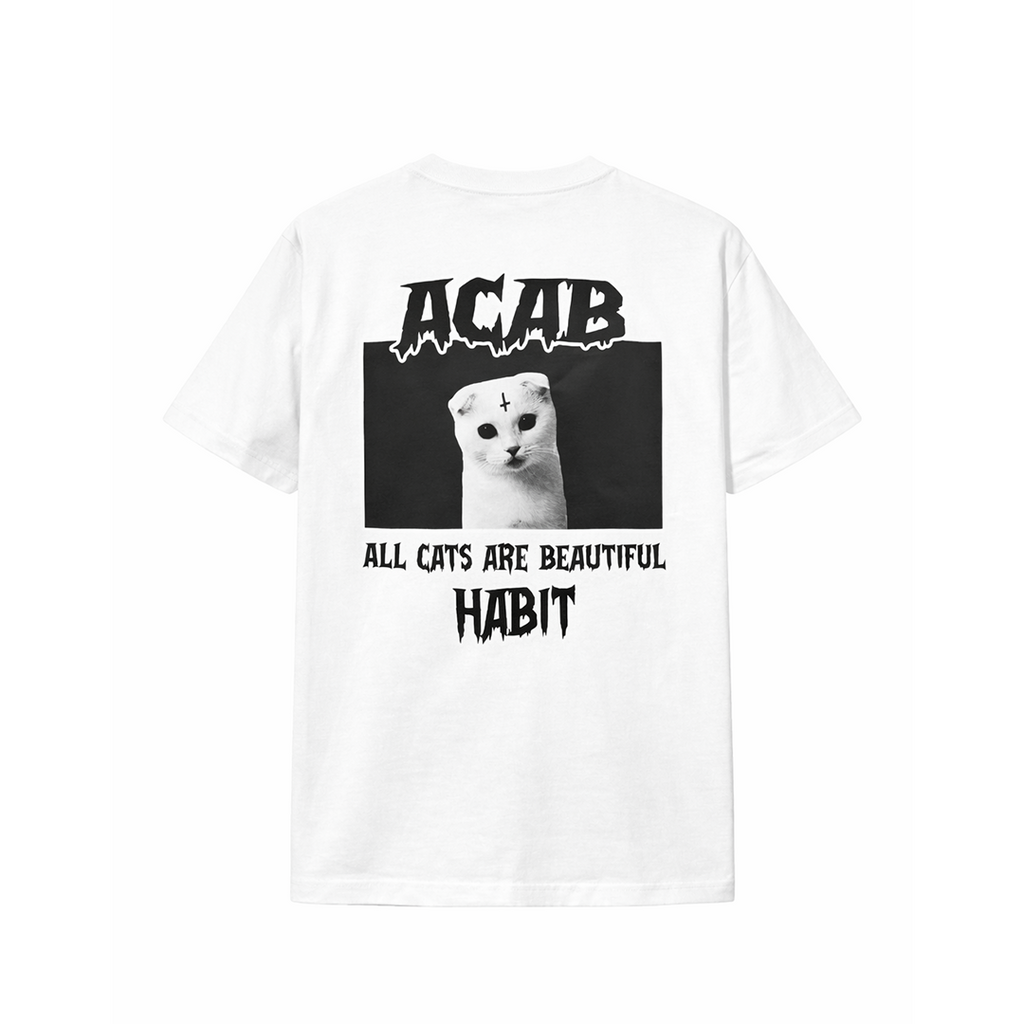 Habit ACAB Tee white