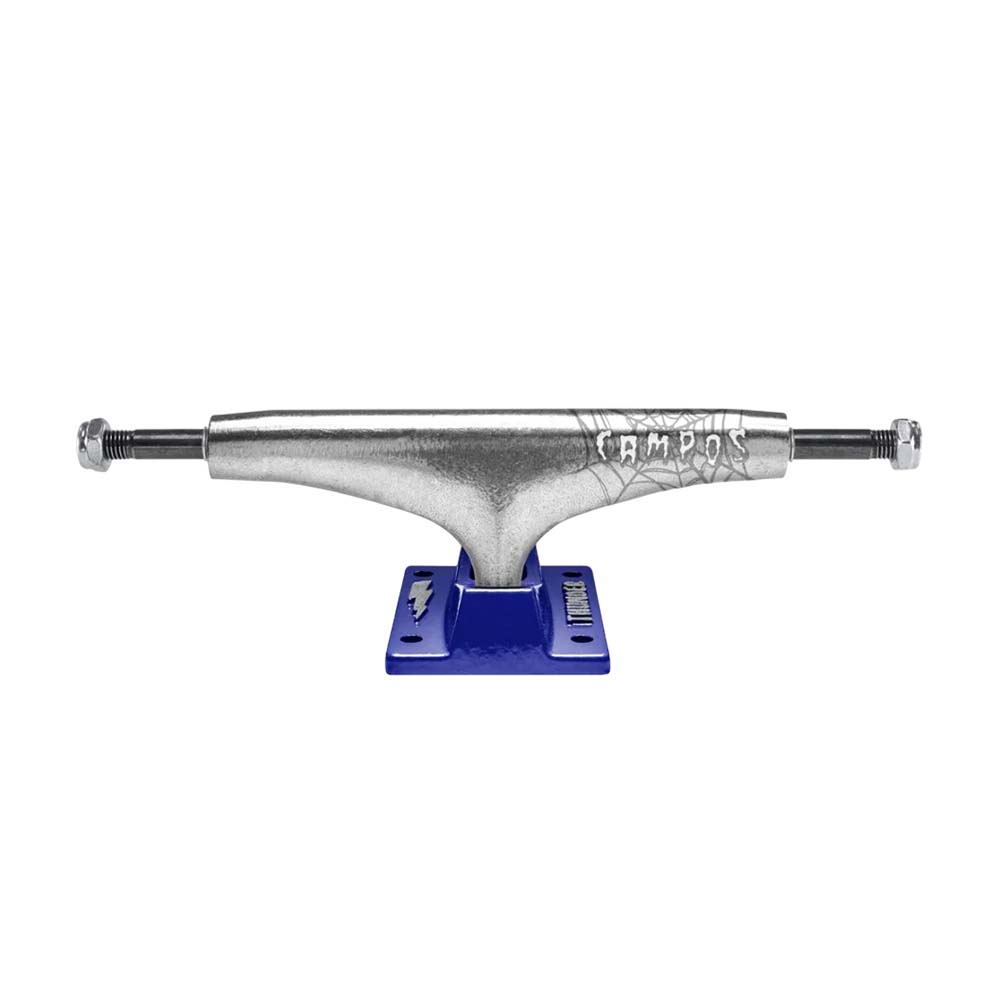 Thunder Trucks 148 Team Inverted Jorge Campos Menace Skateboard Achse – Raw / Blue Baseplate