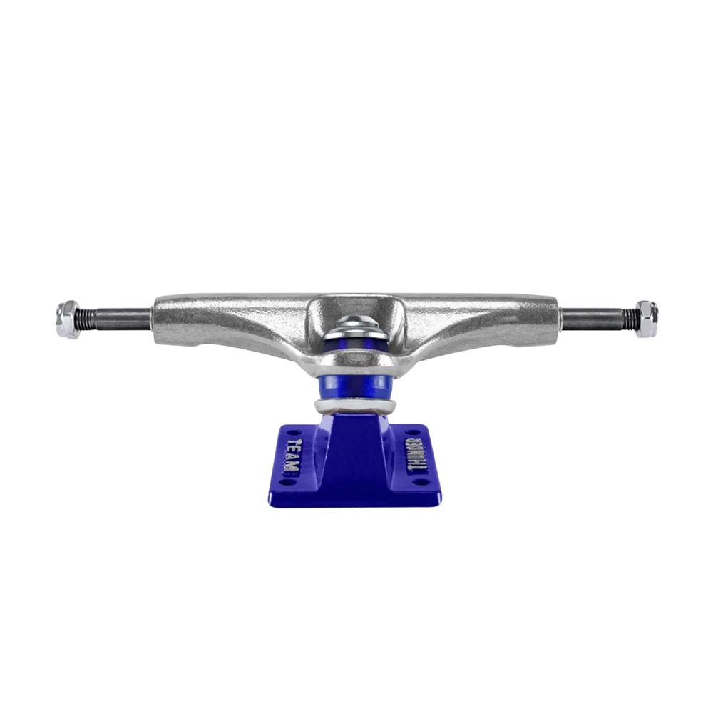 Thunder Trucks 148 Team Inverted Jorge Campos Menace Skateboard Achse – Raw / Blue Baseplate