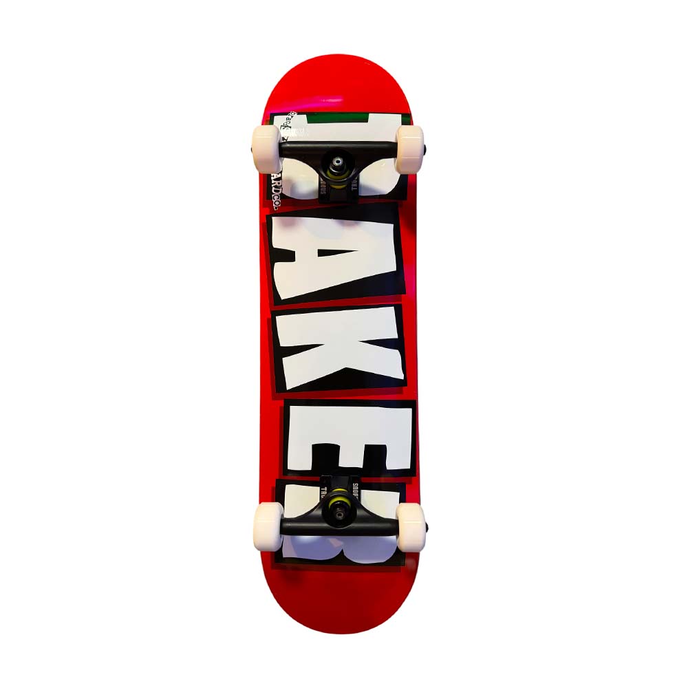 Baker Skateboard Complete Brand Logo Red/Black/White – 8.25" (Custom Setup)