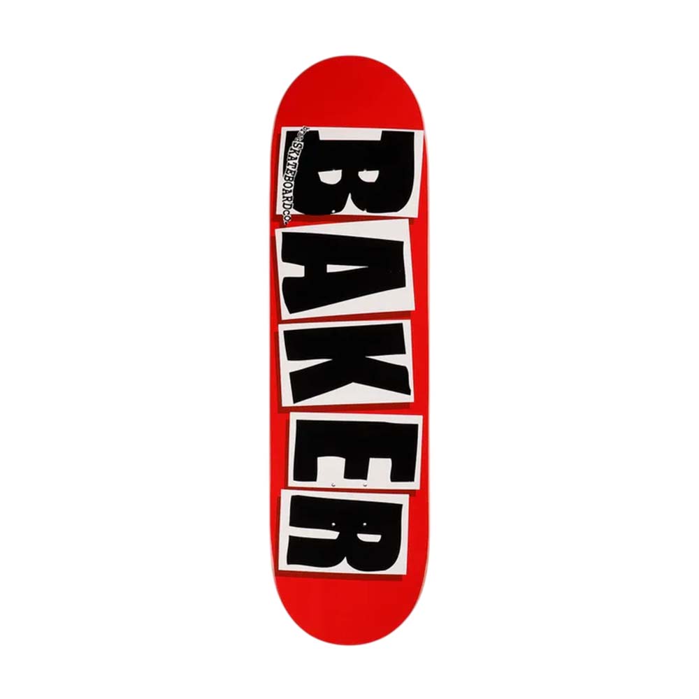 BAKER Skateboard Deck Team Brand Logo Black/White 8.25" Rot