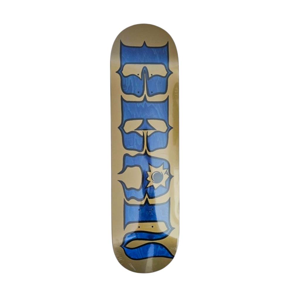 Bean Skateboards Big Logo Deck – 8.5" (Gold/Blue)