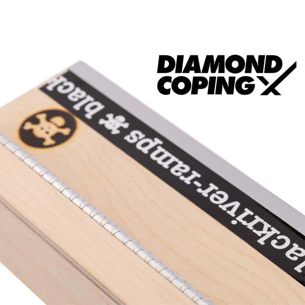 Blackriver Box 2 Diamond Coping – Fingerboard Holz-Curb Ramp