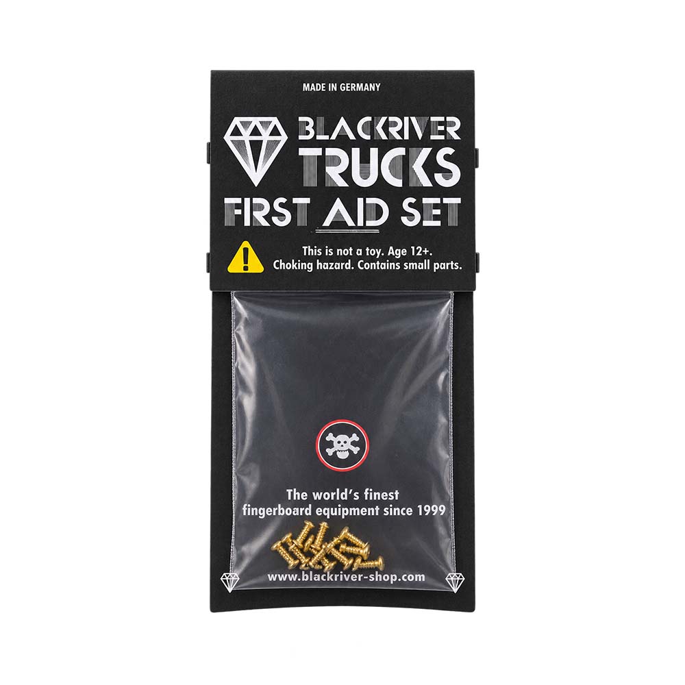 Blackriver First Aid Set Montageschrauben Gold – 10 Stück