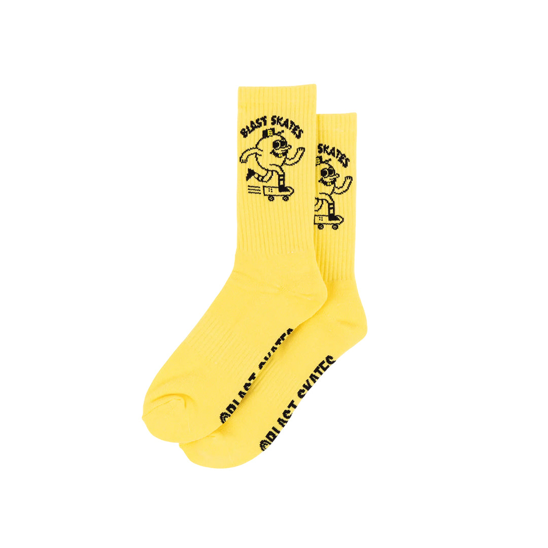 EMBROIDERED MASCOT SOCKS, Yellow