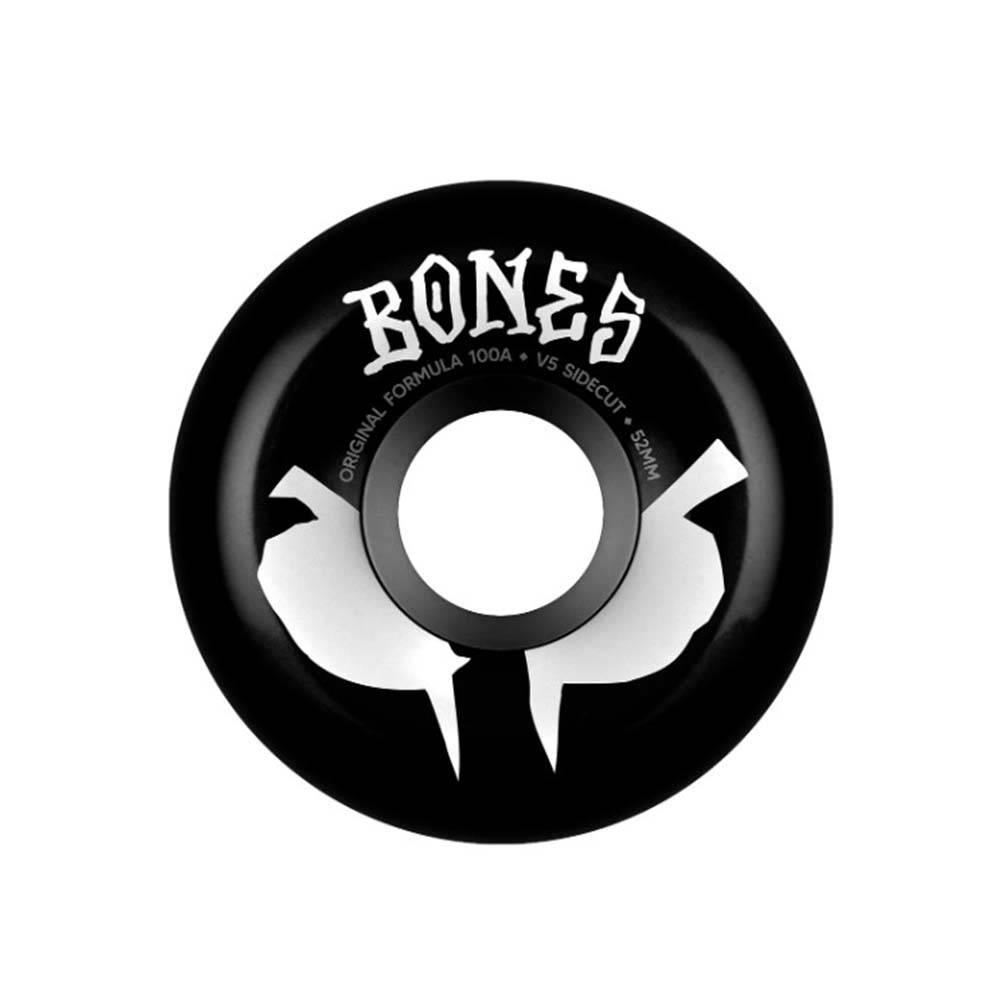 Bones Wheels 100's OG Formula 100A V4 Wides 53mm Black