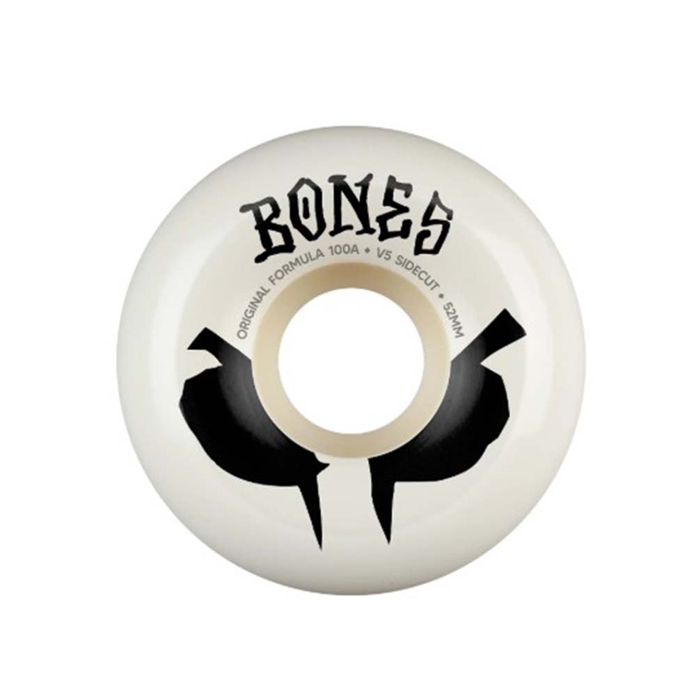Bones Wheels 100's OG Formula 100A V5 Wides 52mm White