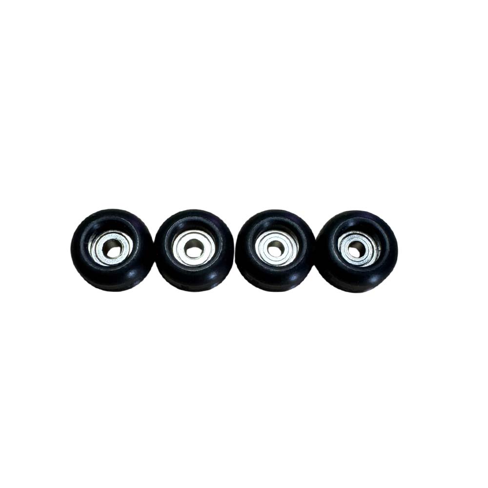 Brainfarm Pro Urethane Fingerboard Wheels Black – 4er-Set