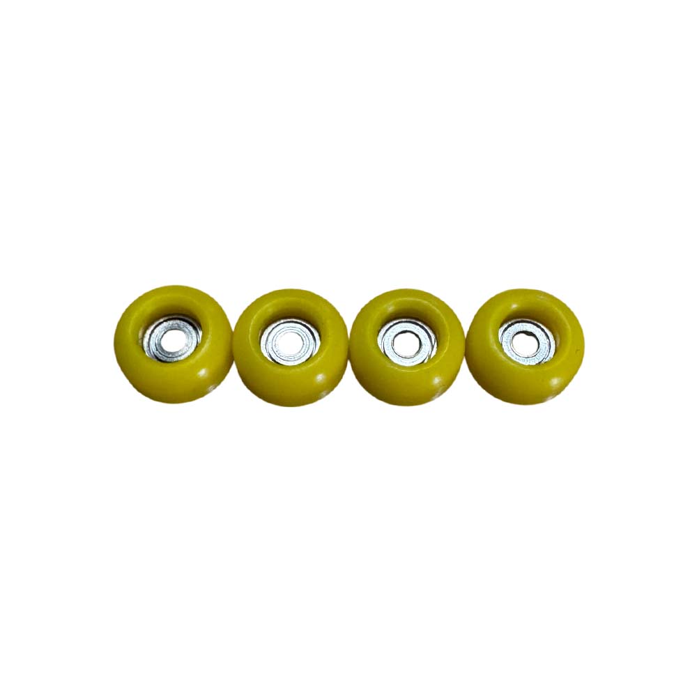 Brainfarm Pro Urethane Fingerboard Wheels Yellow – 4er-Set