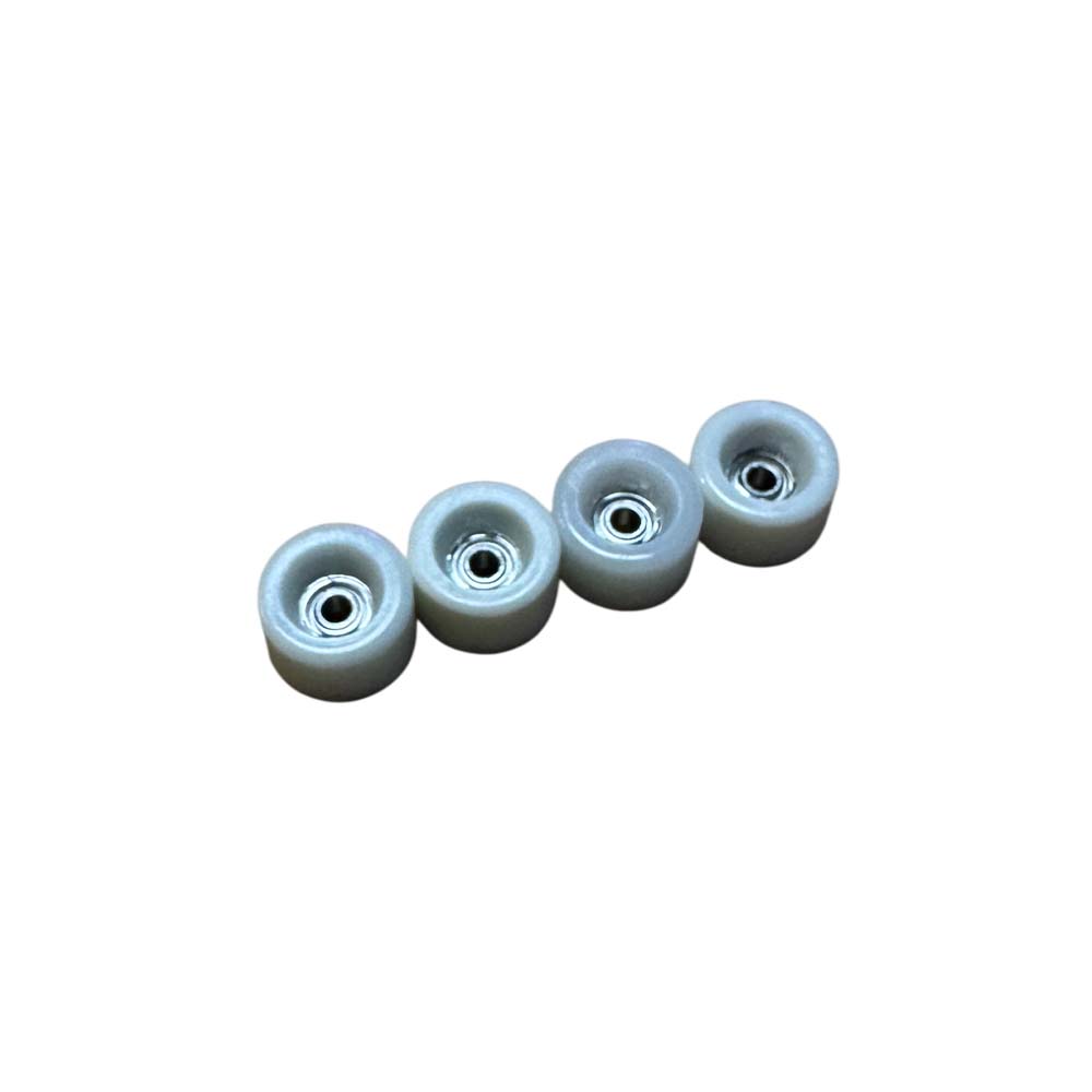 Brainfarm – Urethan Fingerboard Wheels // White (Stahlkugellager)