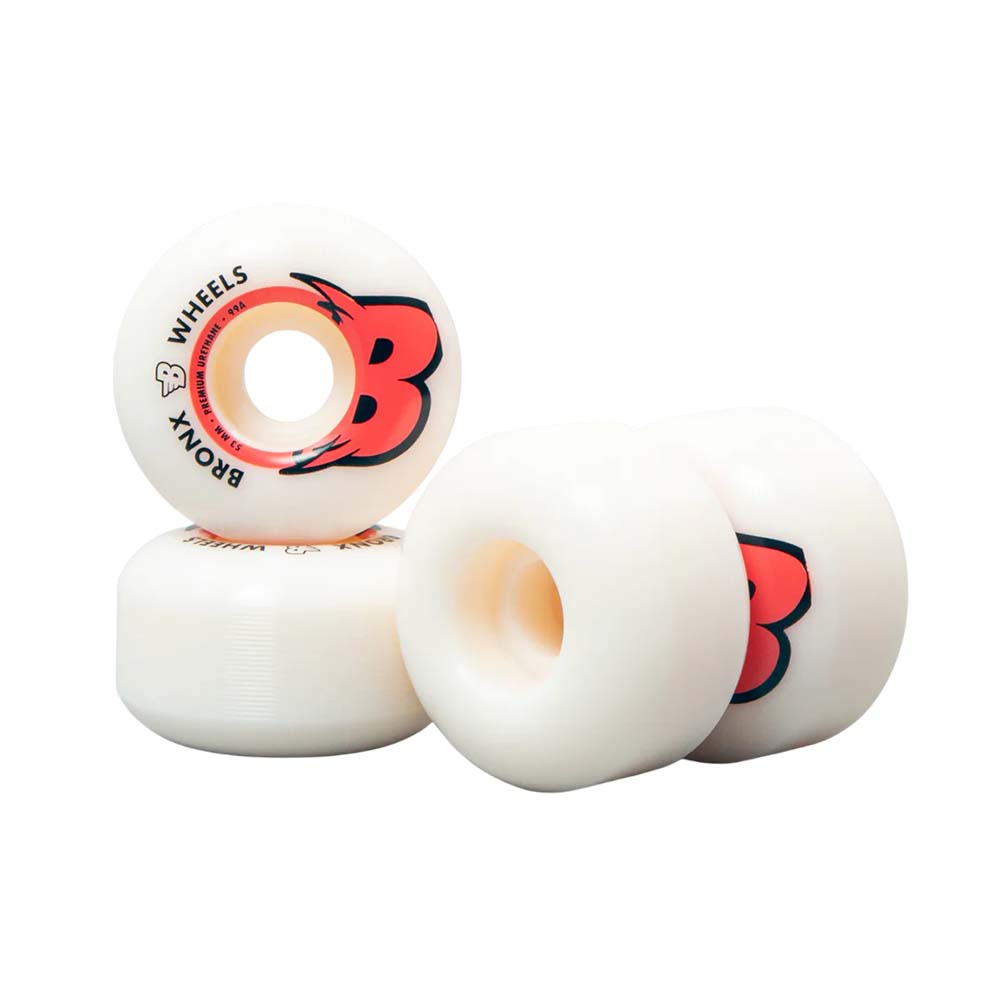 Bronx Wheels Skateboard Rollen Big B - Regular Shape 99A 53mm (4er-Set)