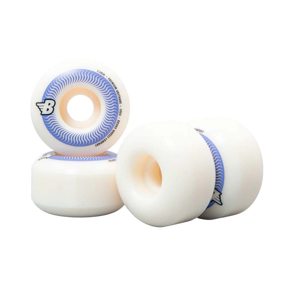 Bronx Wheels Skateboard Rollen Swirl - Regular Shape 100A 53mm (4er-Set)