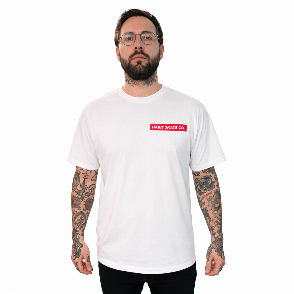 Habit Racing Tee White