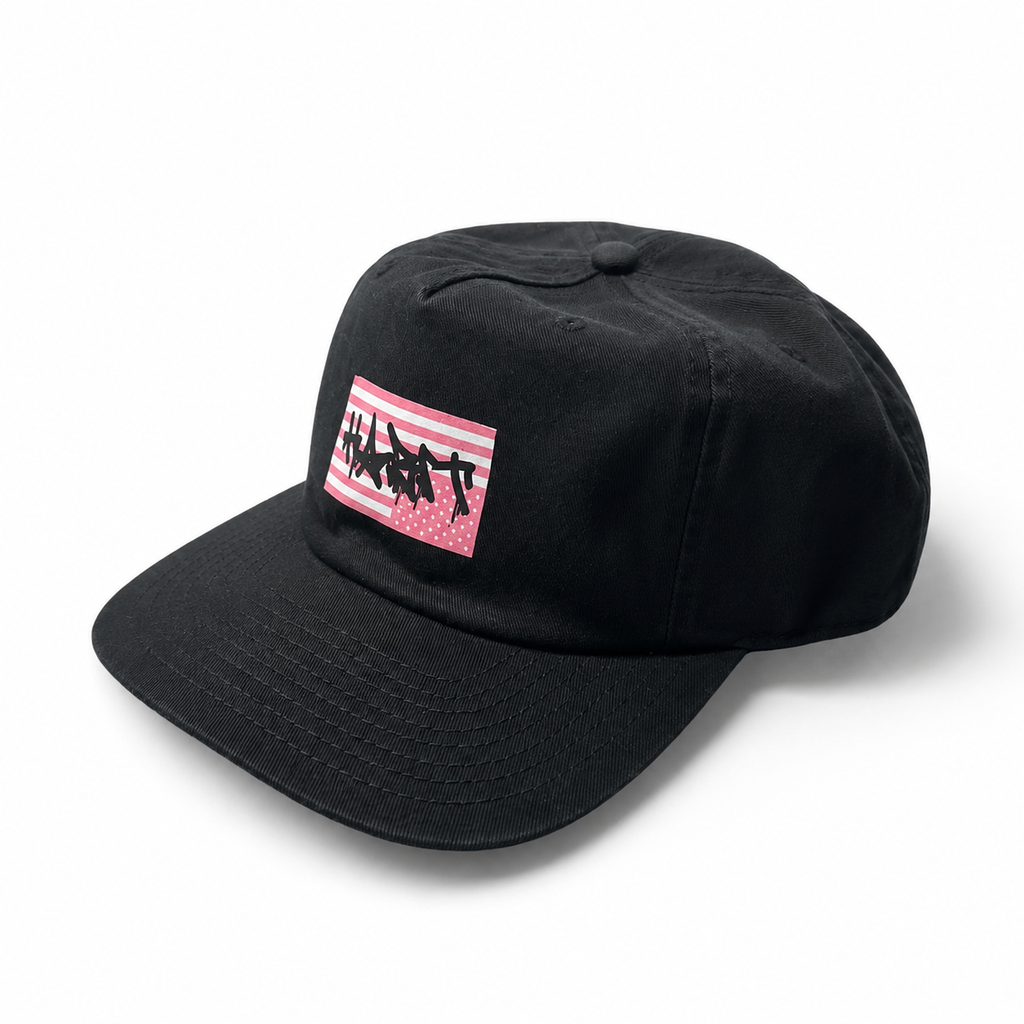 Habit Rebel Flag Snapback Cap - Black
