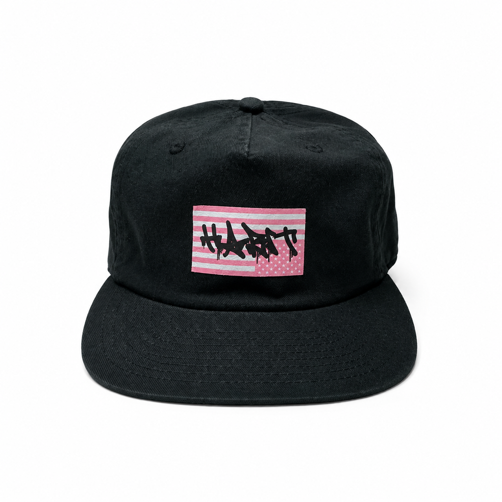 Habit Rebel Flag Snapback Cap - Black