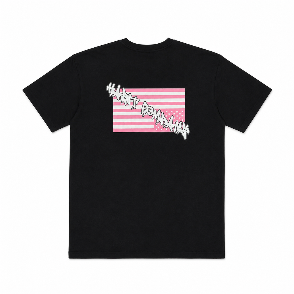 Habit Rebel Flag T-Shirt // Black