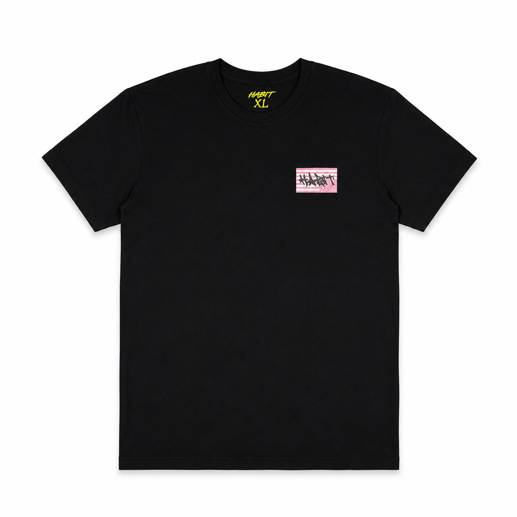 Habit Rebel Flag T-Shirt // Black