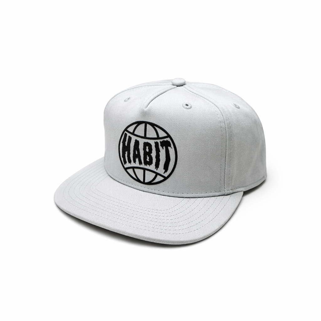 Habit Grinder Cap white grey