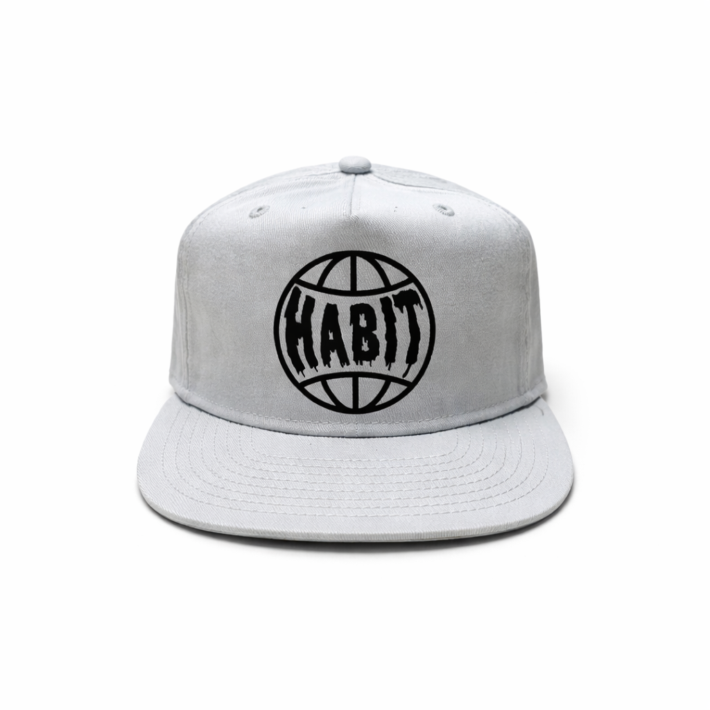 Habit Grinder Cap white grey