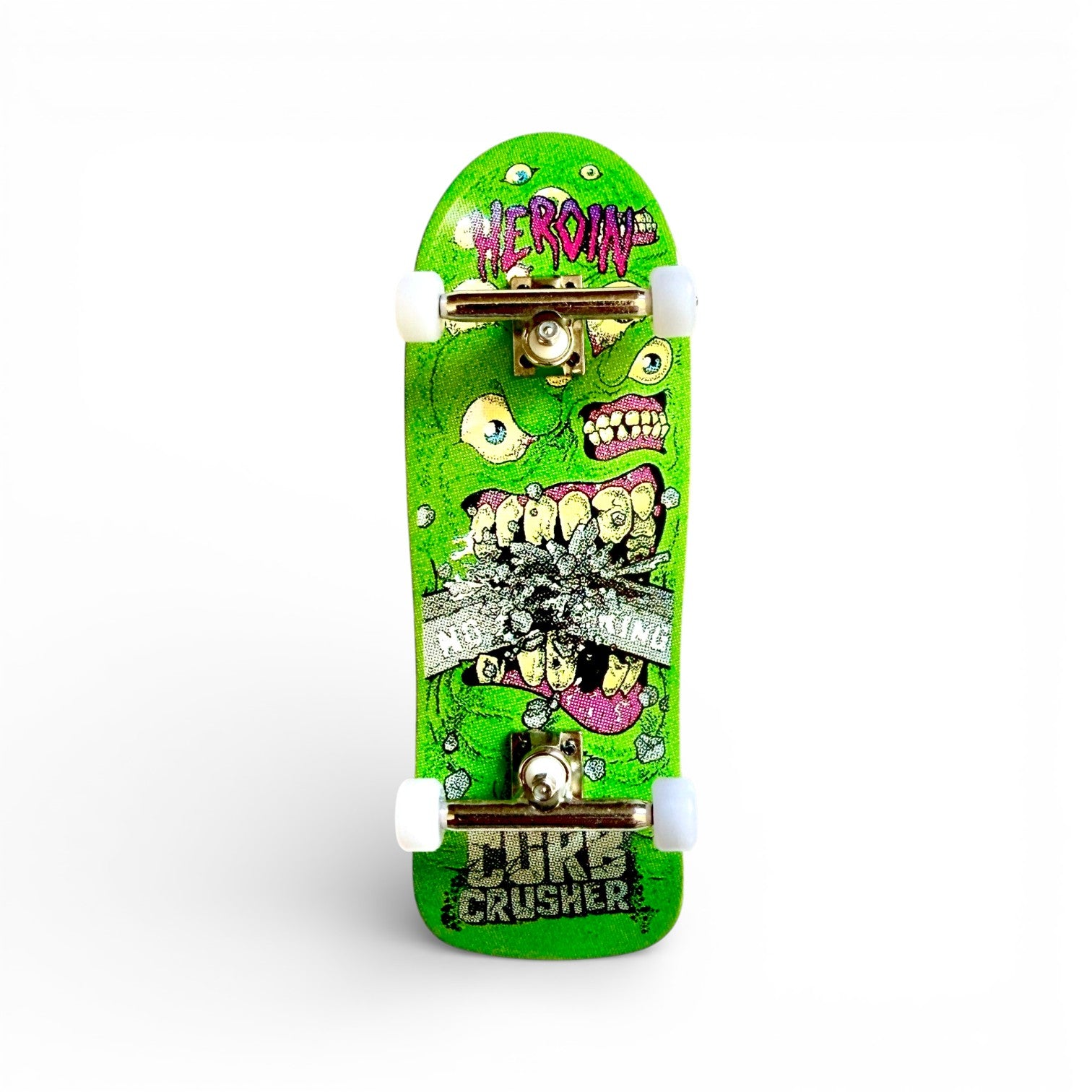 Custom Pro x Heroin Curb Crusher Chomp Fingerboard Komplettset – 33mm x 98mm