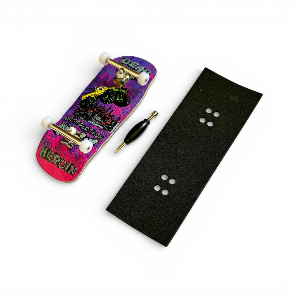 Custom Pro x Heroin Dead Dave Knock Of Fingerboard Komplettset – 36mm x 98mm