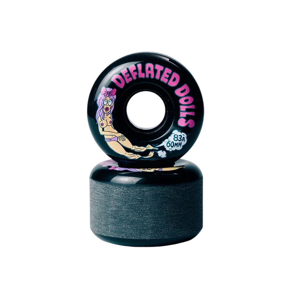 HAZE WHEELS Skateboard Rollen Deflated Dolls II Softies - 83A 60mm (4er-Set)