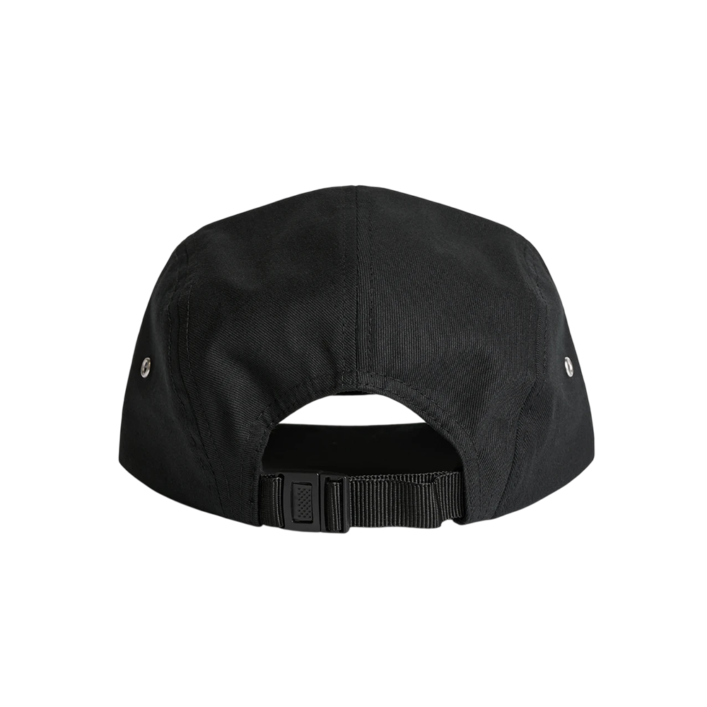Habit 5 Panel Cap Schwarz – verstellbare Streetwear-Cap