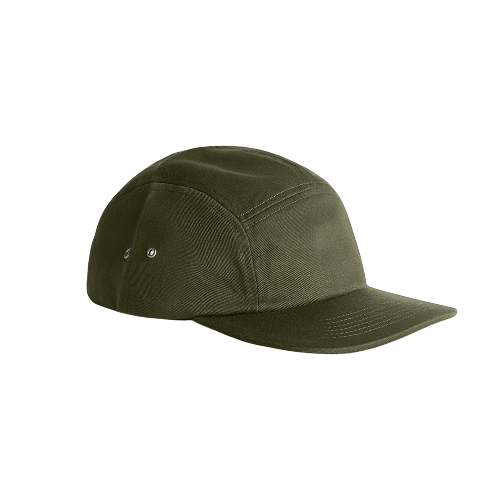 Habit 5 Panel Cap Forest Green – verstellbare Streetwear-Cap