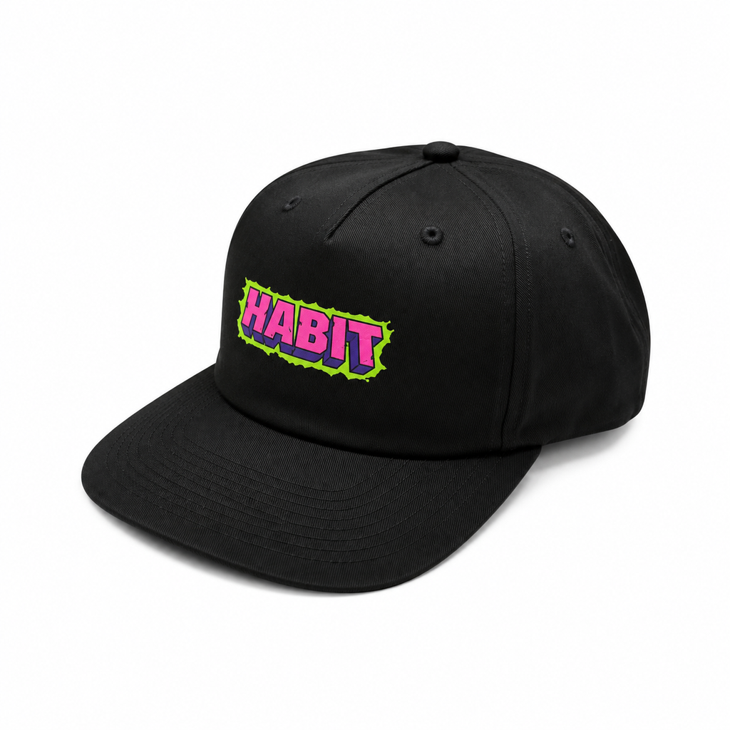 Habit Defender Snapback Cap – Black