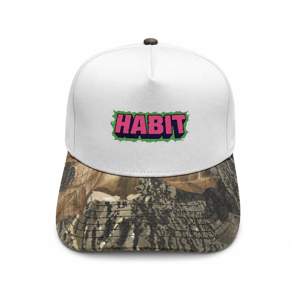 Habit Defender Nobel Snapback Cap – White / Camo