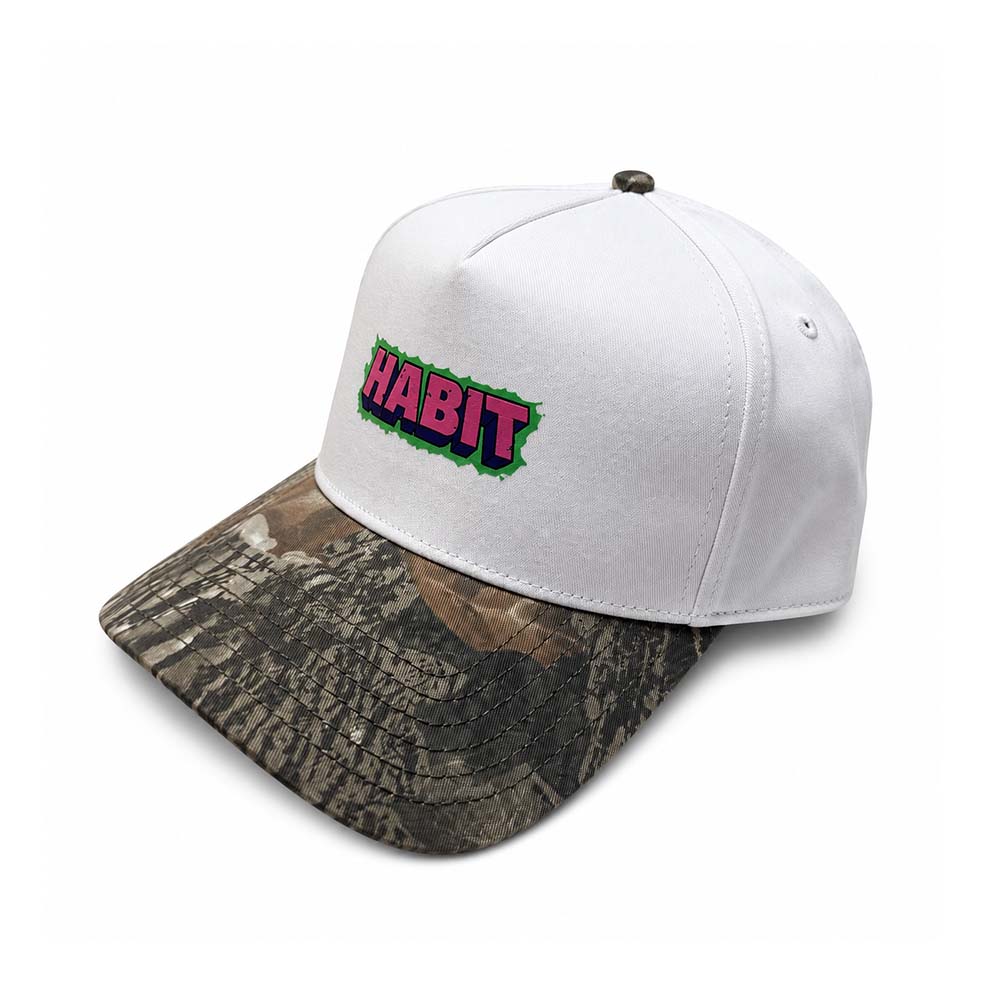 Habit Defender Nobel Snapback Cap – White / Camo