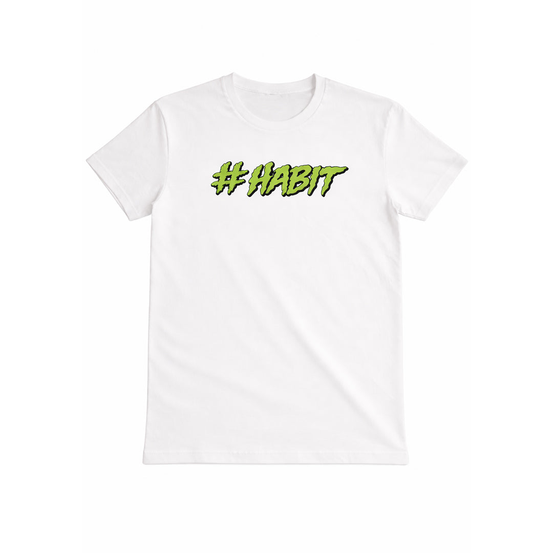 Habit Hashtag Tee White