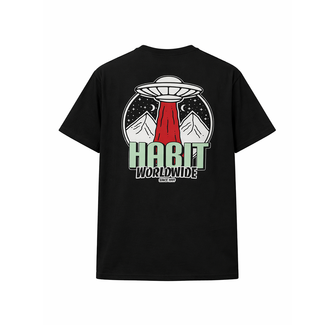 Habit Worldwide Tee green / black