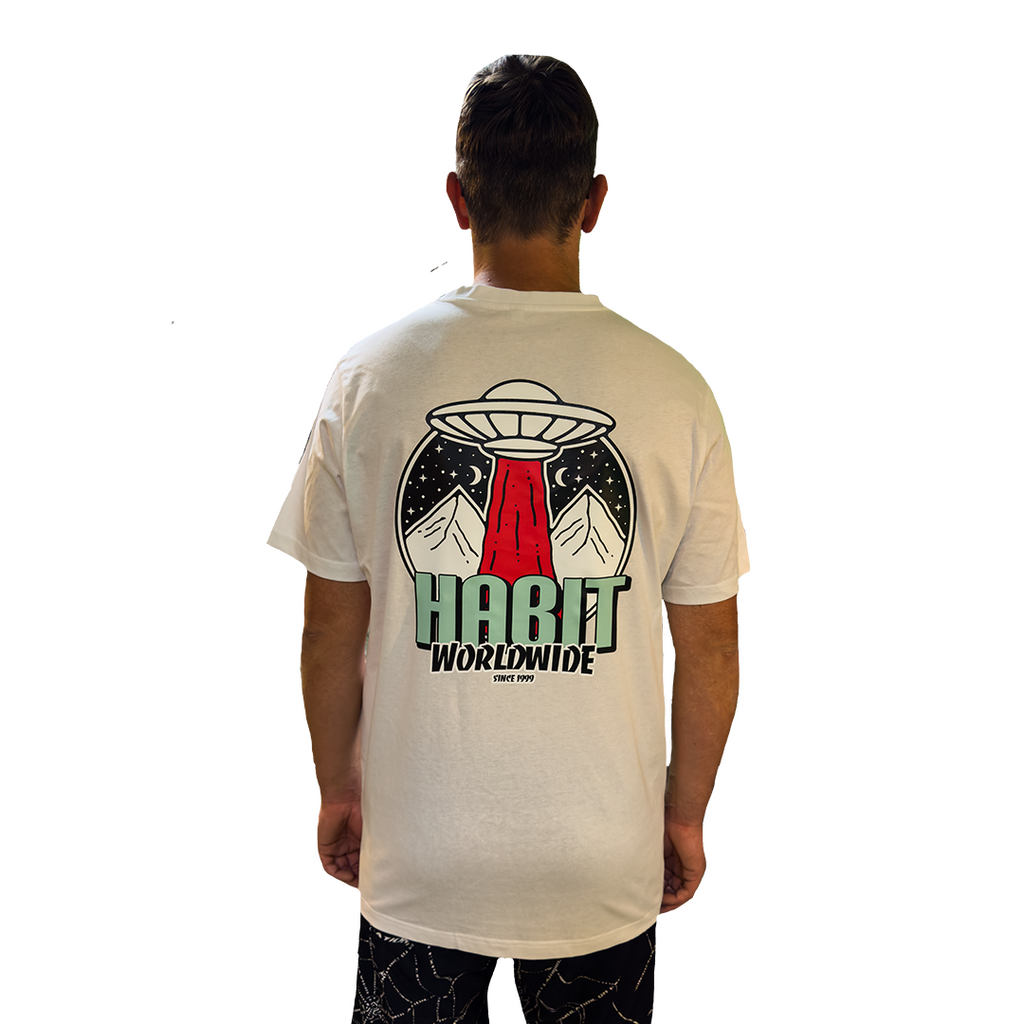 Habit Worldwide Tee green / white