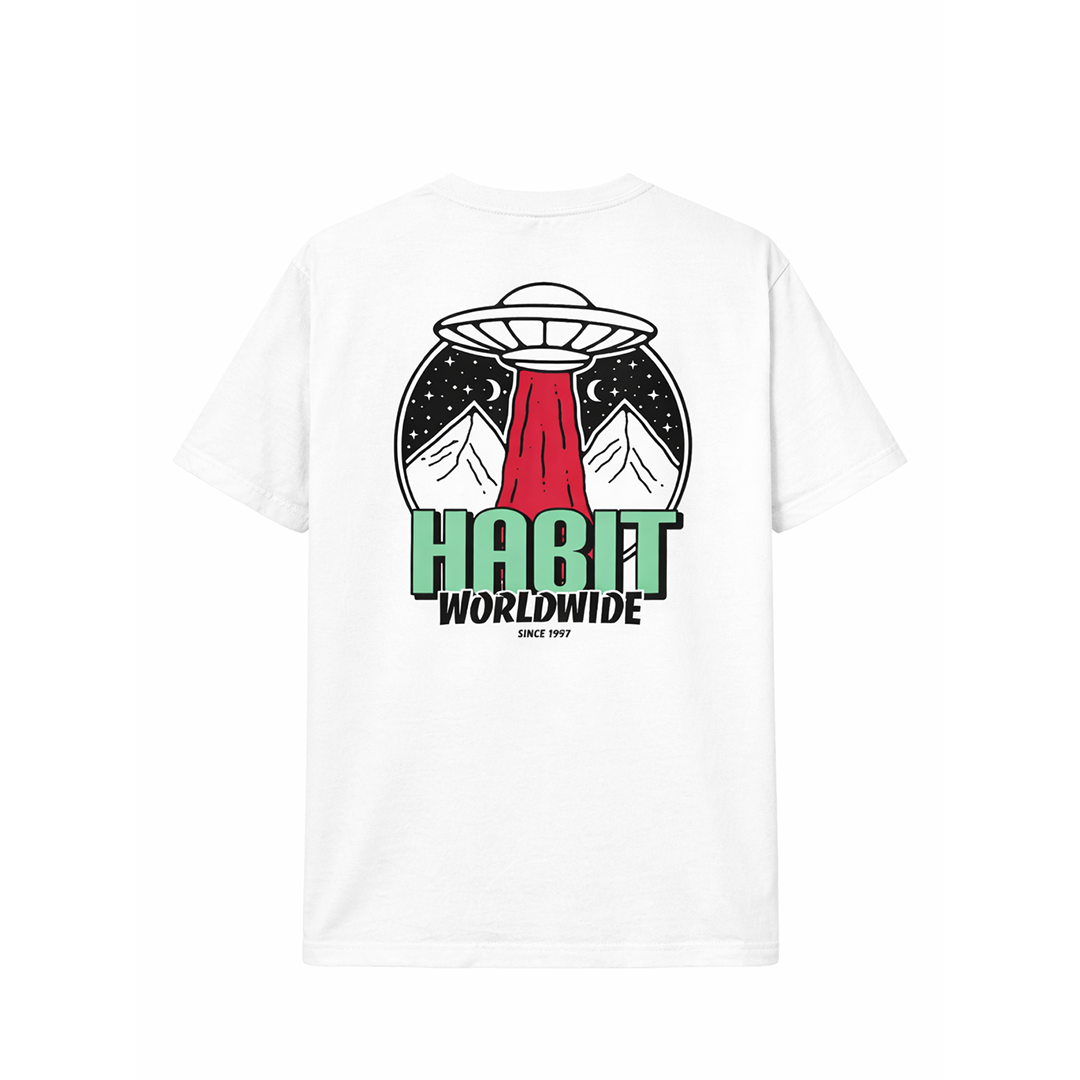 Habit Worldwide Tee green / white
