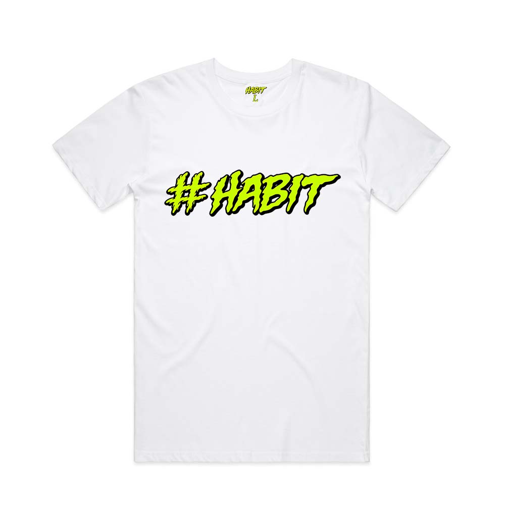 Habit – Hashtag Skate T-Shirt // White