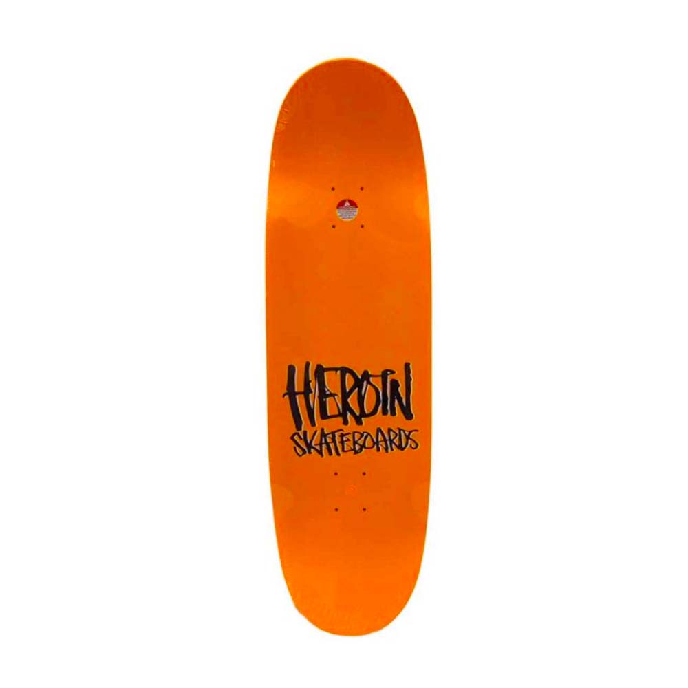 Heroin Skateboards The Hills Have Eggs Symmetrical Egg Skateboard Deck 9.5"