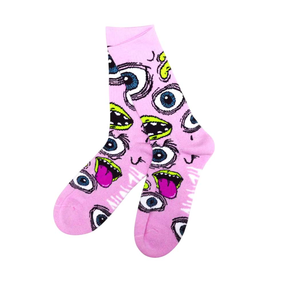HEROIN SKATEBOARDS Skatesocken Mutant Crew Socks Pink