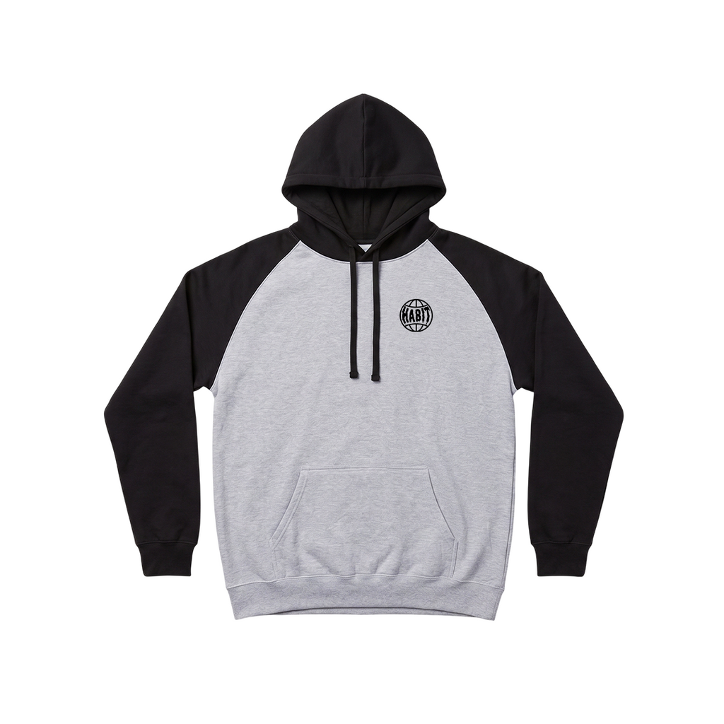 Habit Grinder Hoodie Black Grey