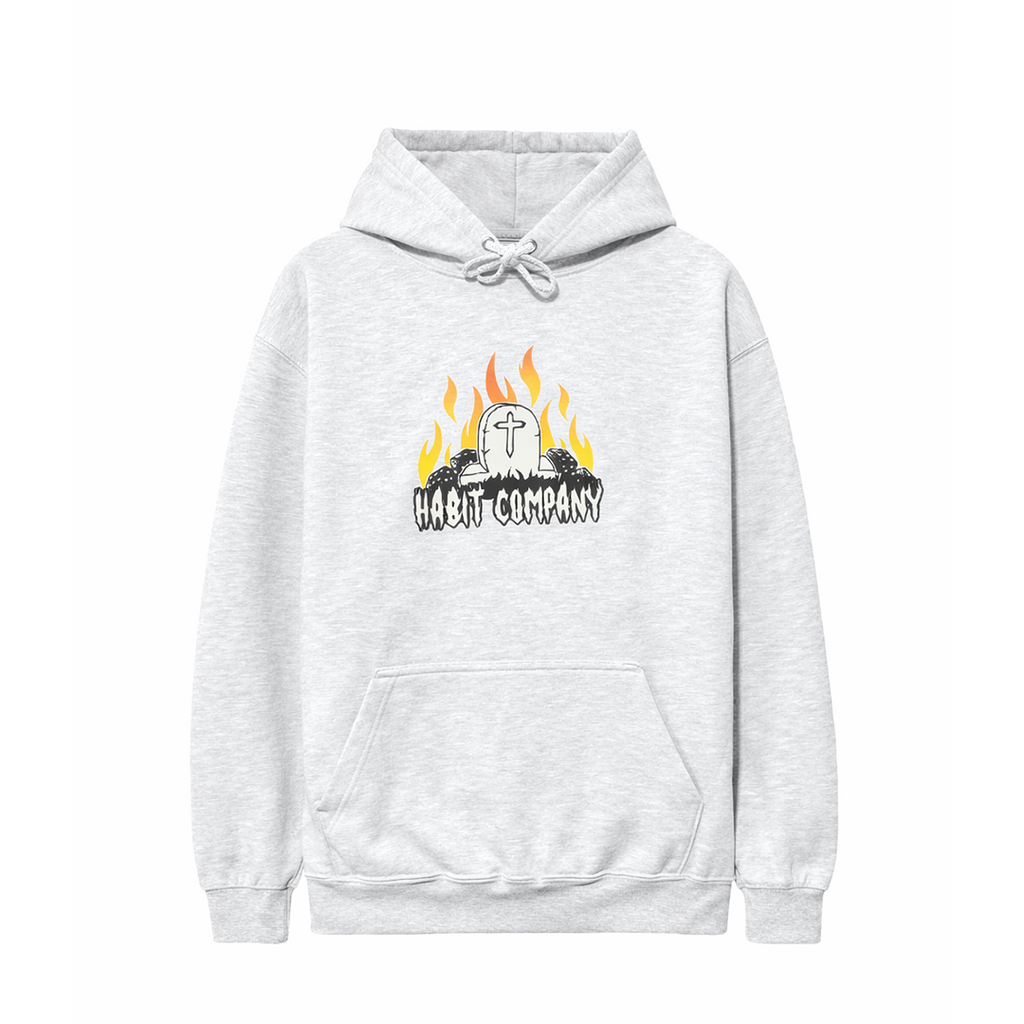 Habit Grave Hoodie grey