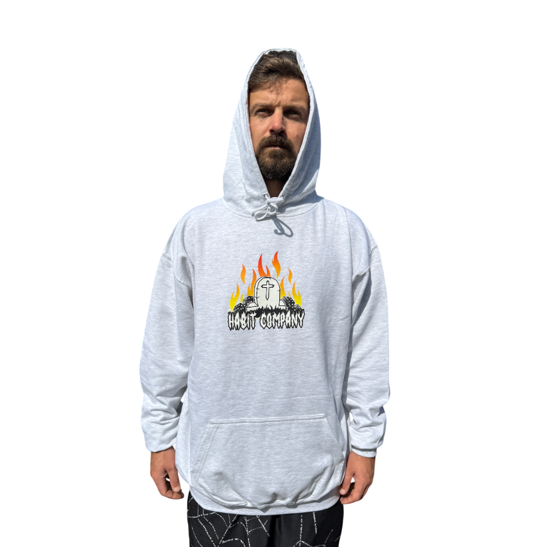 Habit Grave Hoodie grey