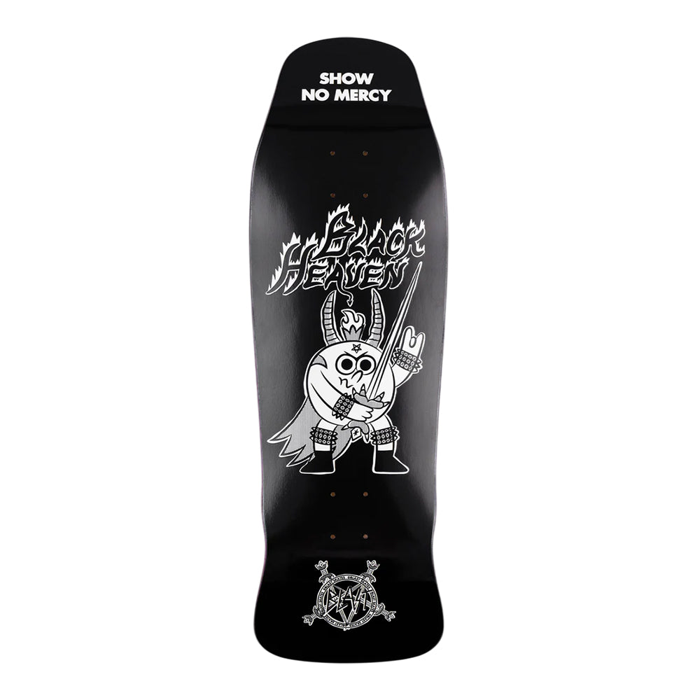 Blast Skates "Black Heaven" Show No Mercy Custom Shape Skateboard Deck 9.5"