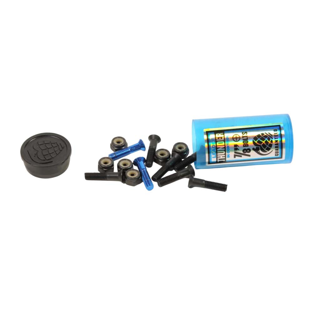 Thunder Trucks Skateboard Montageset 7/8" Phillips Kreuzschlitz Hardware (Blau/Schwarz)