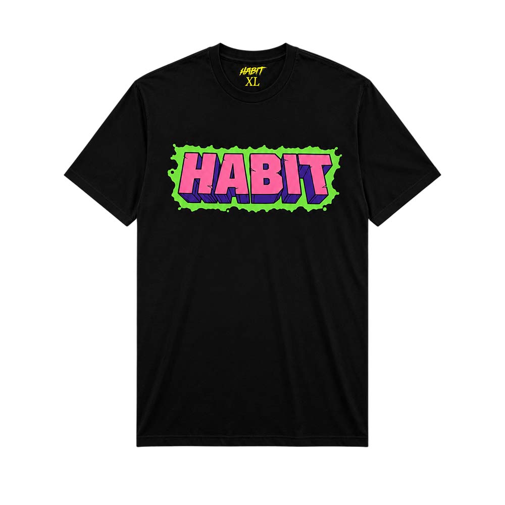 Habit – Defender Skate T-Shirt //  Black