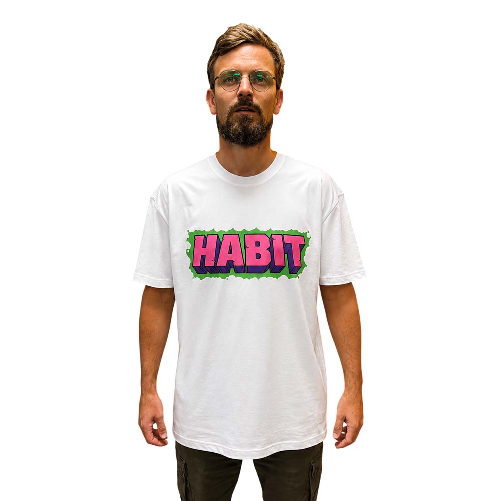 Habit – Defender Skate T-Shirt //  White
