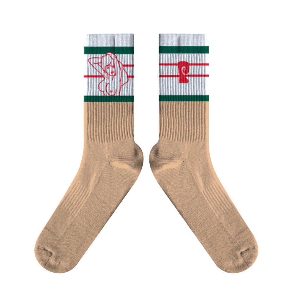 Psockadelic Main Attraction Crew Socken - Cream