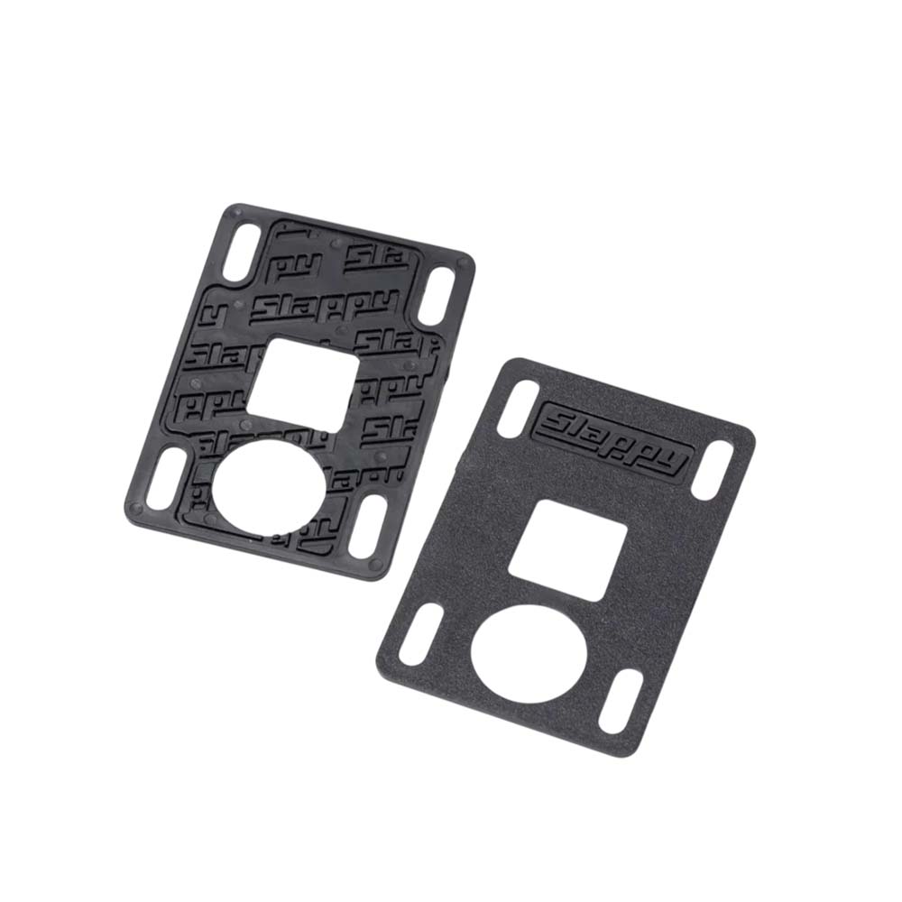 Slappy Trucks Skateboard Shock Pads Slabs 2mm Riser Pads (Schwarz / 2er-Pack)